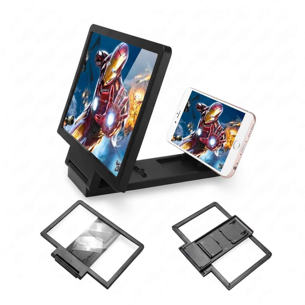 NEW 3D Screen Amplifier Mobile Phone HD Screen Video Glass Stand Magnifier For Phone Enlarged Screen Phone Stand Bracket